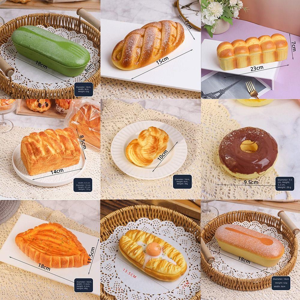 Soft Simulated Cheese Bun Stress Relief Slow Rising Toy Bread Squishy Toy for Adults Kids Gift
