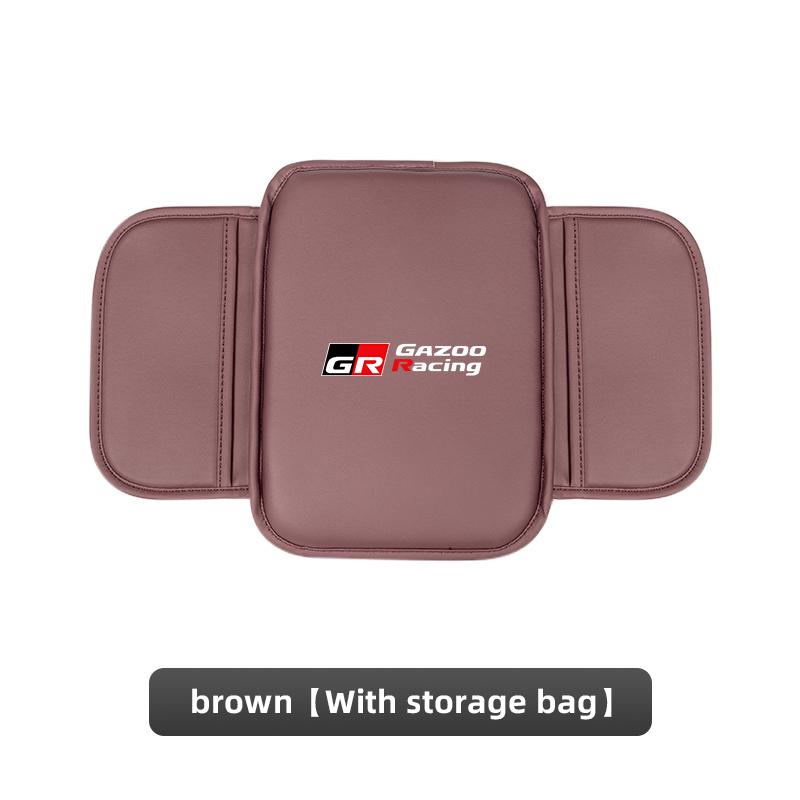 Hot For Toyota Car Accessories PU Leather Center Console Armrest Pad For Toyota Corolla Camry Asian Dragon Supra Hilux Land Crui