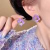 Elegant Light Luxury Flower Stud Earrings - Fashionable and Versatile Ear Accessories