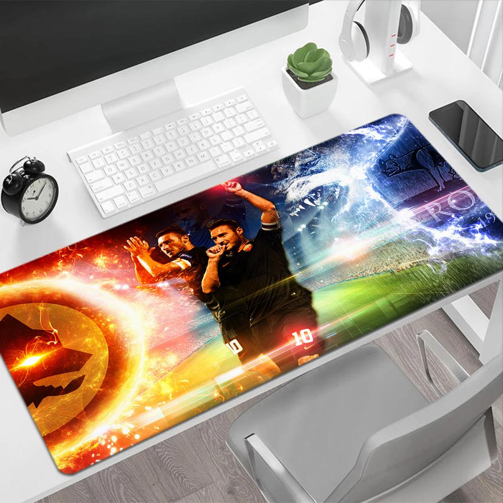 Dynamic Soccer Artwork Large Mouse Pad Desk Mouse Pad Office Mouse Mats Non-Slip Rubber Bottom Perfect Gift for Gamers And Professionals