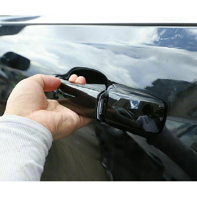 Black Exterior Door Handle Cover Trim Decor For Jeep Cherokee 2014+/Compass 17+