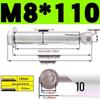 Stainless Steel Expansion Screw: Hexagonal Head with Internal Expansion (304/201), Sizes M6, M8, M10, M12.