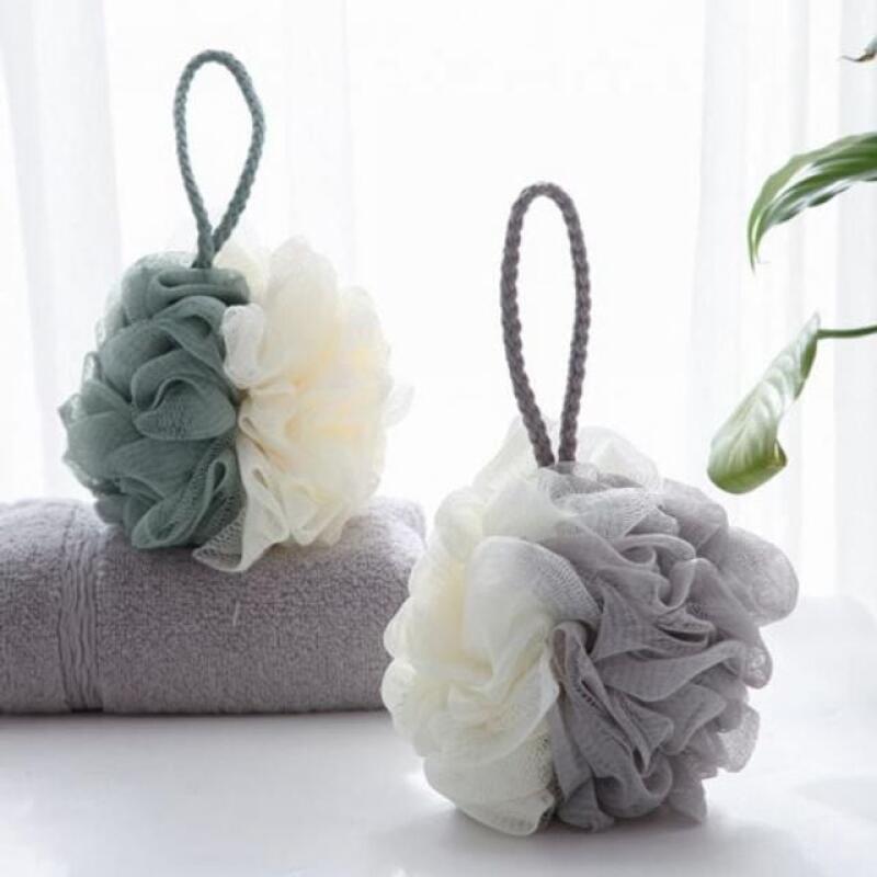 Shower sponge ball