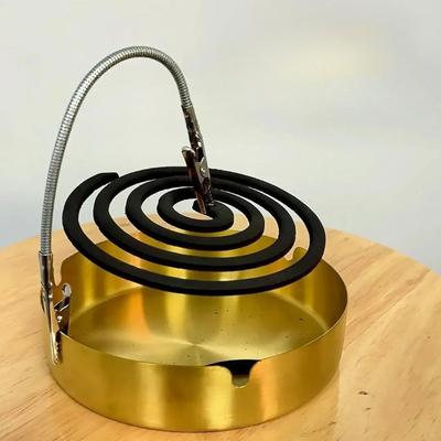 Portable Mosquito Coil Clip with Ash Catcher Double Head Alligator Holder for Indoor Outdoor Use