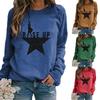 Women's Graphic Crew Neck Sweatshirt Long Sleeve Loose Casual Western Pullover