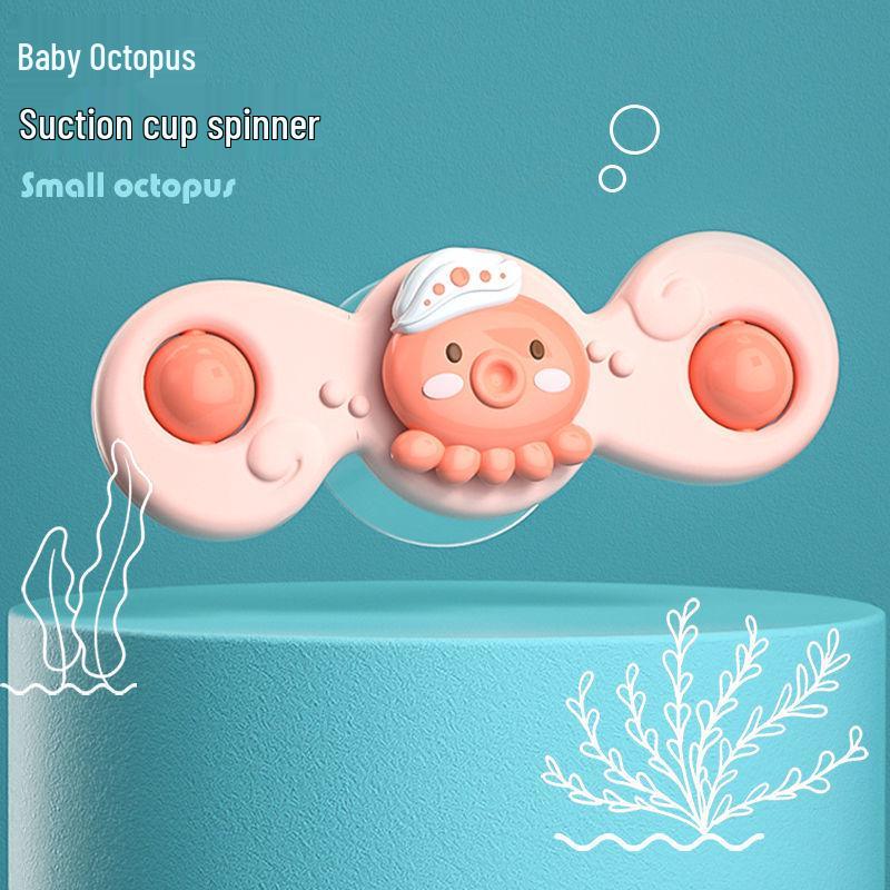 

Вращающаяся детская игрушка-спиннер на присоске - развивающая для 0-3 лет