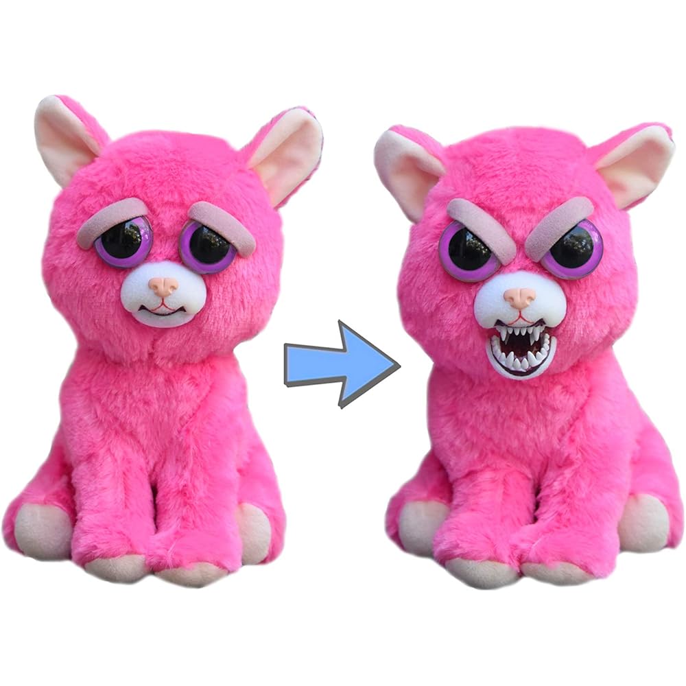 Rangs Japan Face Tipepet Angry Cat Plush Toy Changeable Expression Soft Toy