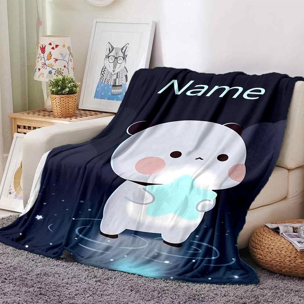 Personalizza Nome Personalità Bubu Dudu (3) Coperta Morbida e Calda per Divano, Ufficio, Letto, Viaggio, Pausa Pranzo, Regalo Adatto a Tutte le Stagioni