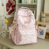 Schoolbag Cute Star Printed School Bag Female Junior High School Students Grades 3 To 6 Large Capacity Multi-Pocket Campus Backpack