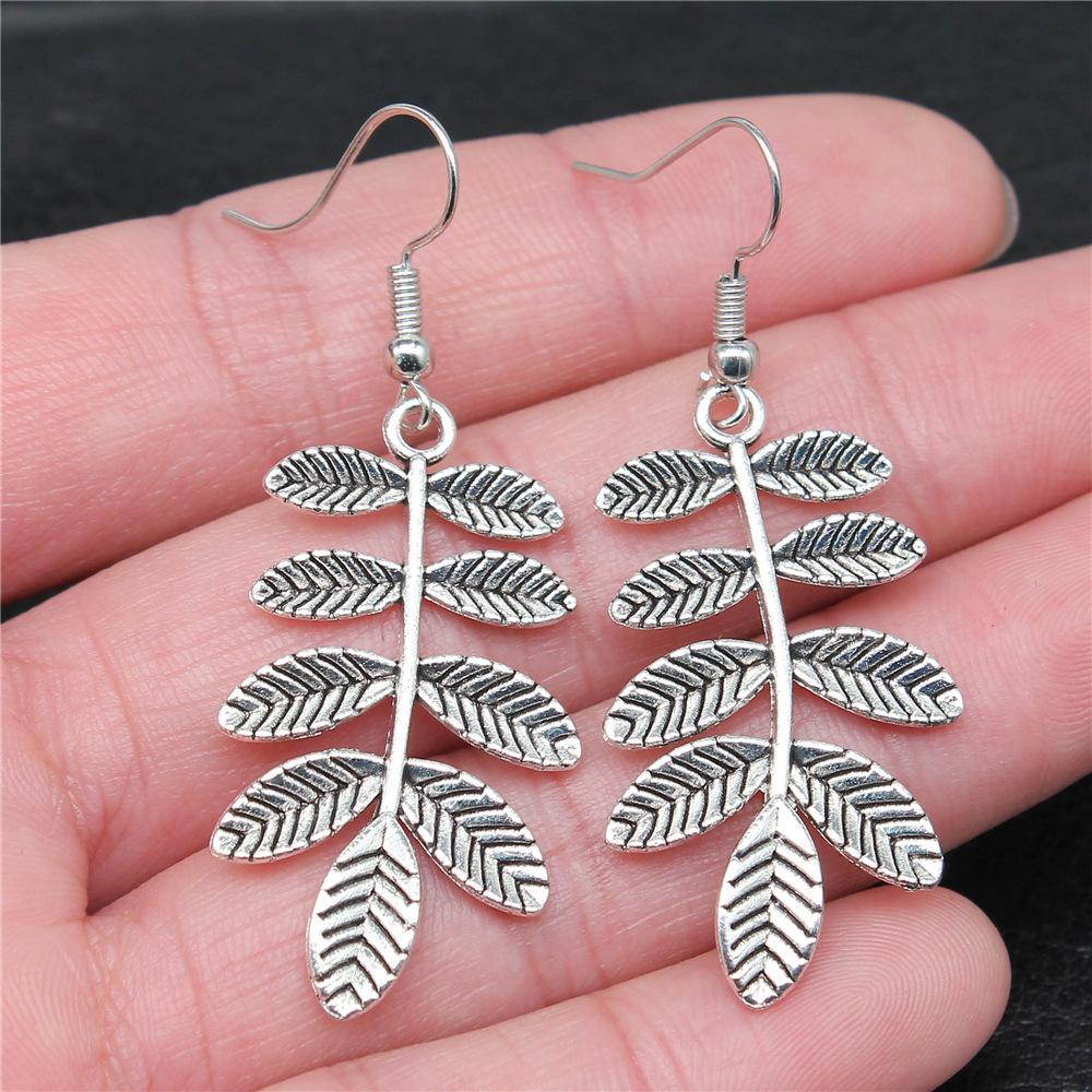 30 Styles Bohemian Earring Plant Branch Leaf Clover Dangle Earrings Drop Women Statement Jewelry Bijou Gifts For Women