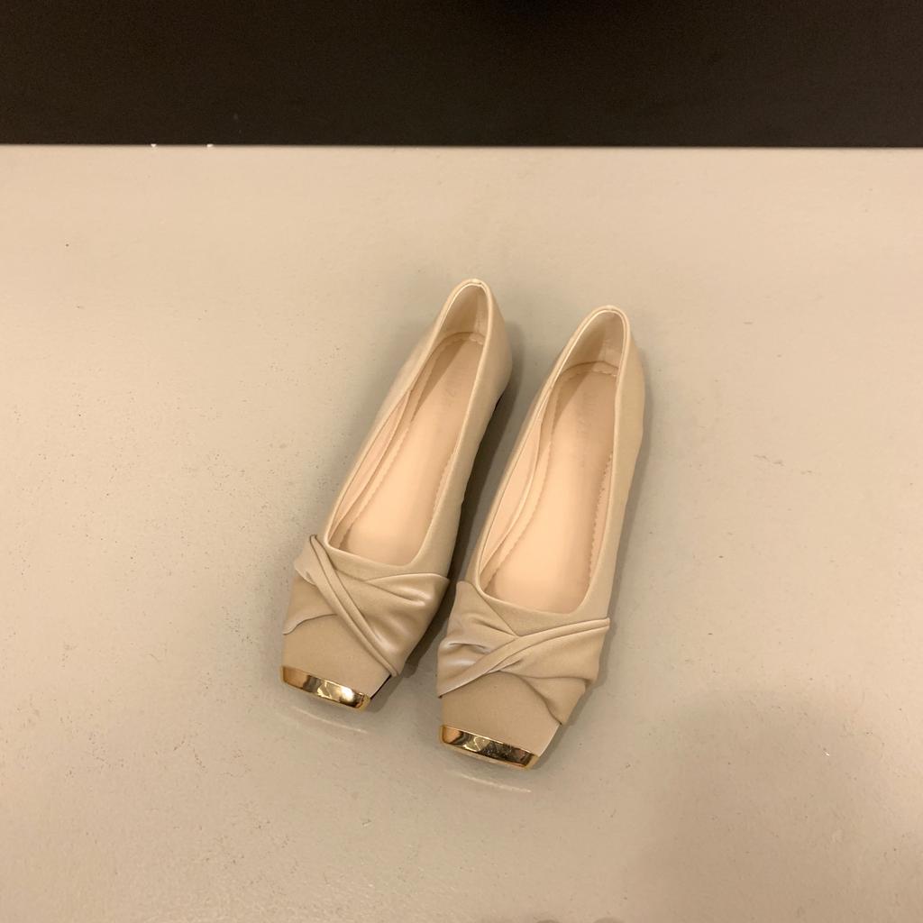 Flat-bottomed Temperament Gentle High-end Single Shoes Women's Shoes New Spring Square-headed Mary Jane Ladyshoes