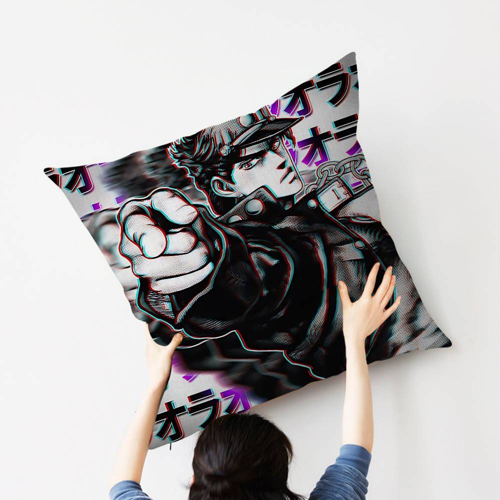 Classic Anime J-Jojo B-Bizarre A-Adventure Pillow Anime Pillow Sofa Bed Head Pillow Cover Cushion Cover 45X45 Cm Fashion