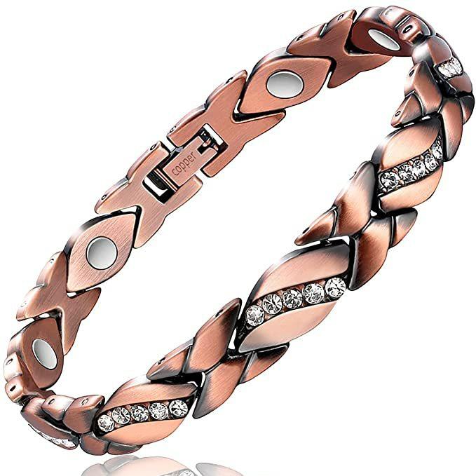 Vintage Zircon Magnetic Bracelets For Women Adjustable Bracelet Jewelry Accessories Party Gift