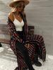 New Spring Arrivals Oversized Ruffled Long Cardigan Sweater Women's  Fashion
