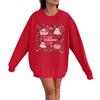 Women's Casual Fashion Long Sleeve Halloween Print Pullover Round Neck Sweatshirt