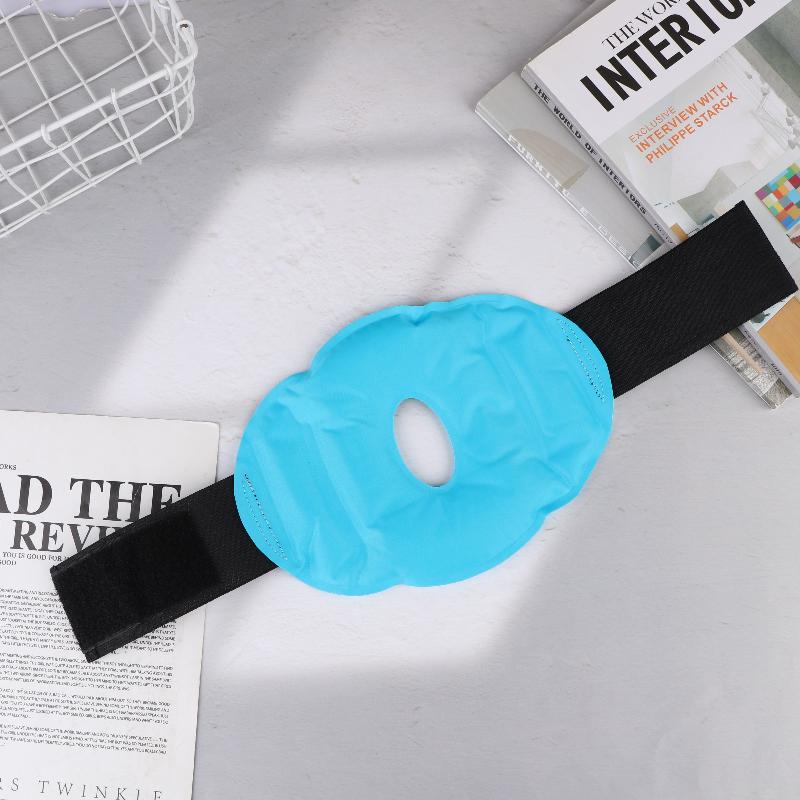 

1 шт. многоразовый нейлоновый гелевый пакет для колена для /холодовой терапии, облегчения дискомфорта и способствующий расслаблению стопы небесно-голубой