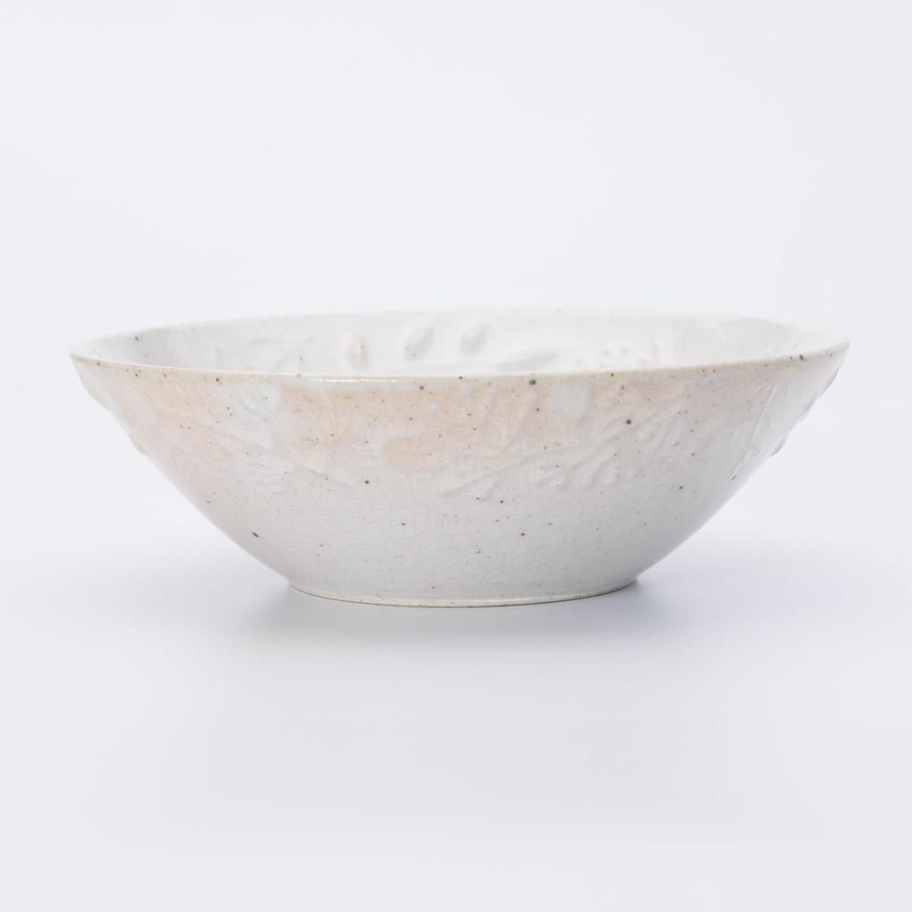 Aito Seisakusho Salad Microwave and Dishwasher Seto Made In Product Number 111232 "Ha Gohonte" Bowl, Safe, White, Approx. 14cm, Ware, Japan,