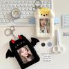 Stylish Couple Plush Animal ID & Meal Card Holder with Photo Pendant