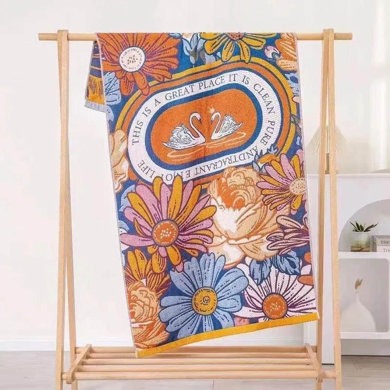 Badetuch aus Baumwolle, extra groß, lang, dick, schnelltrocknend, saugfähig, weiches Plüschtuch, Badezimmer-Handtuch-Wickelset