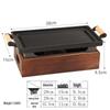 Korean Style Commercial BBQ Grill Pan with Wood Frame