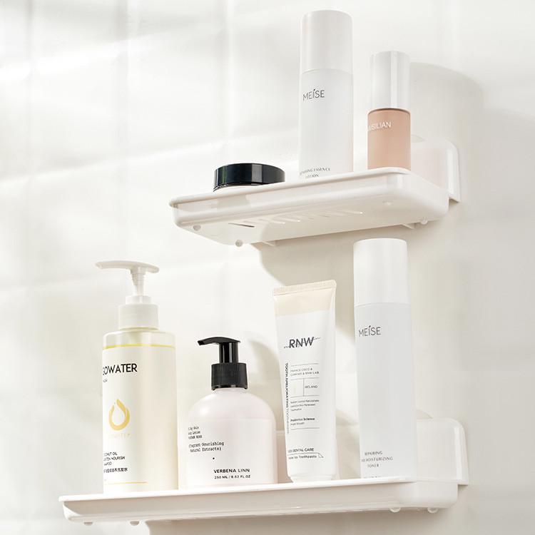 Multi-Purpose Traceless Adhesive Soap Dish & Bathroom Storage Rack, 39cm