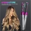 5-in-1 Rotating Hot Air Brush & Curling Iron - Multi-functional, No-Damage Big Wave Hair Dryer