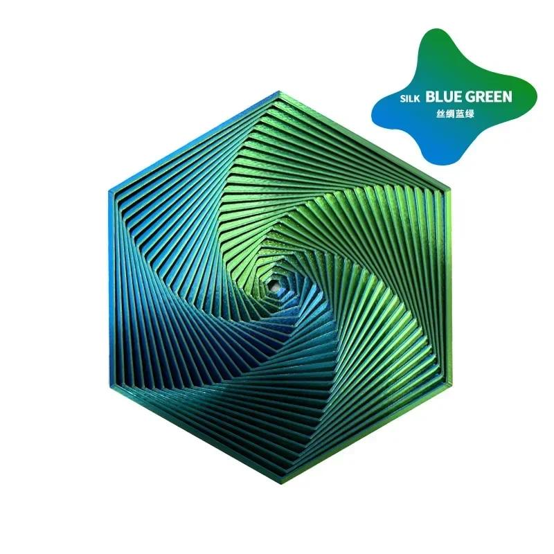 3D-gedrucktes fraktales Fidget-Hexagon 7 cm Tragbares Spielzeug Sensorisches Anti-Stress-Spielzeug Schreibtischornament Kinderspielzeug Visuelles Überraschungsspielzeug Spiel