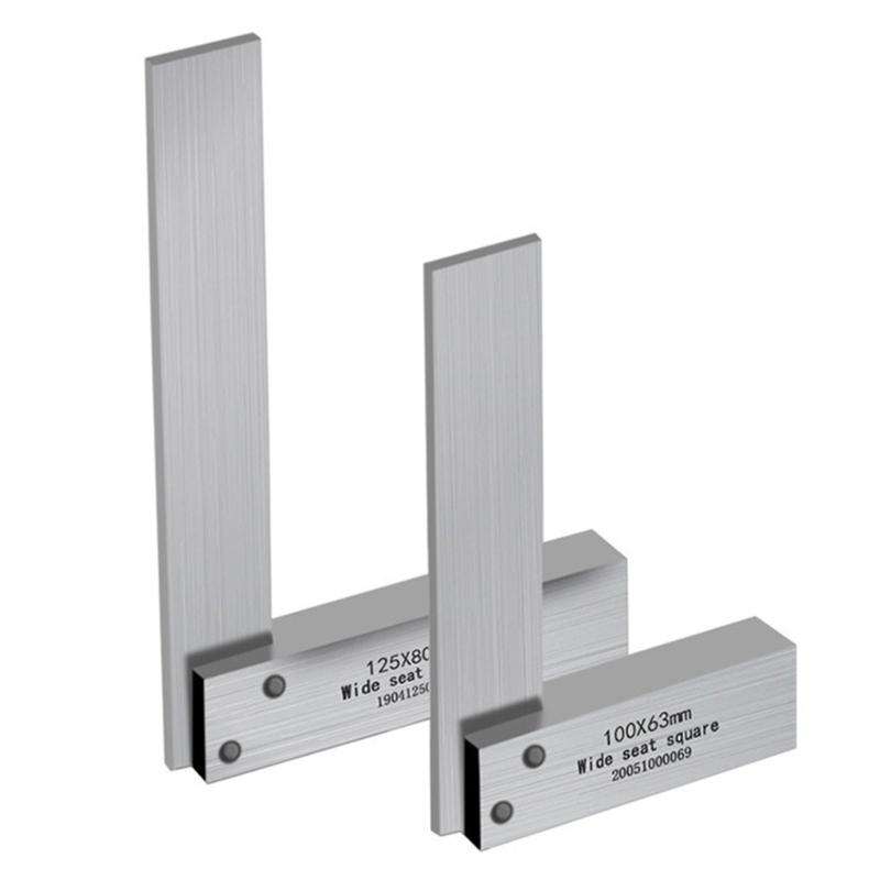 Upgrades Carbon Steel Right Angles Measuring Tool with Not Slip Base Workshop Measurement Tool for Engineers & Craftsmen