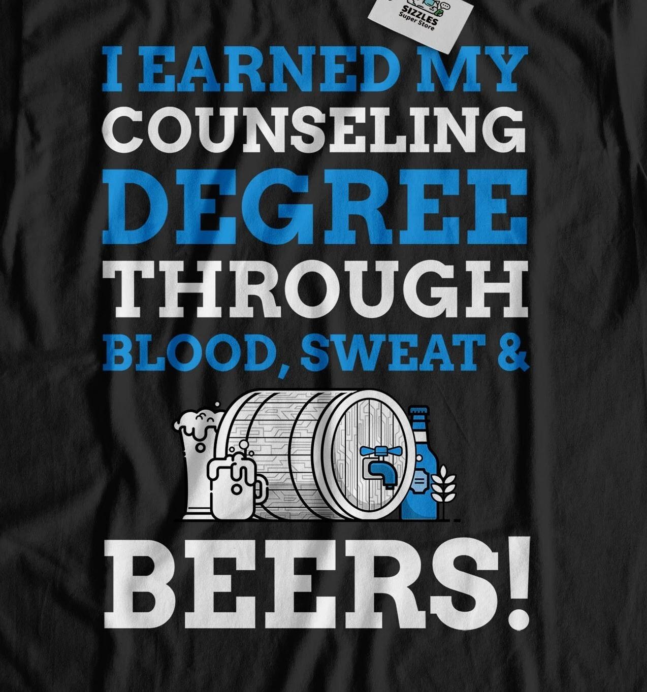 Unisex Funny Counselling Degree T-Shirt Counsellor Graduate Gifts XL
