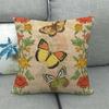 Nordic Butterfly Flower And Fruit Farm Digital Printing Short Plush Pillow Covers For Car Sofa Office Cushion Cover Home Goods