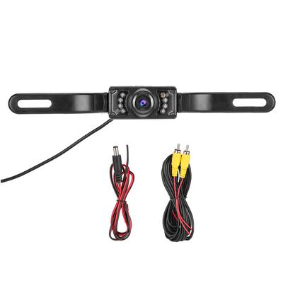 מצלמת HD עמידה למים IP67 ראיית לילה IR למספר רישוי רכב, תצוגה אחורית, חניה, גיבוי