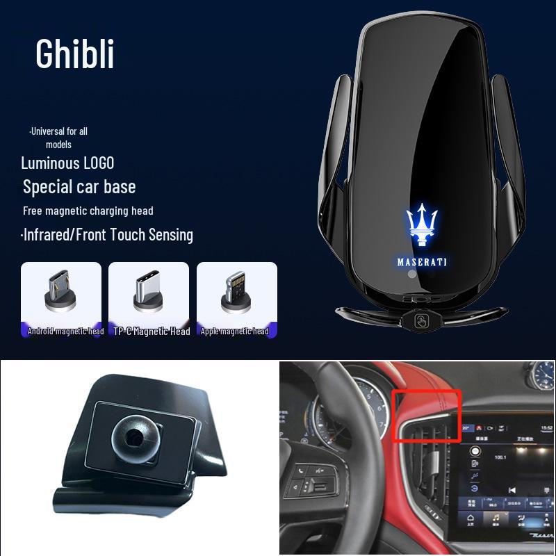 Ghibli Magnetic Wireless Fast Charging Car Phone Holder with Smart Air Vent Induction.