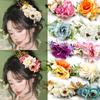 Bohemia Brides Wedding Flower Hair Comb Hairpin Bridesmaid Headdress Hair Combs Hair Accessories For Women Girls Floral Hairpins