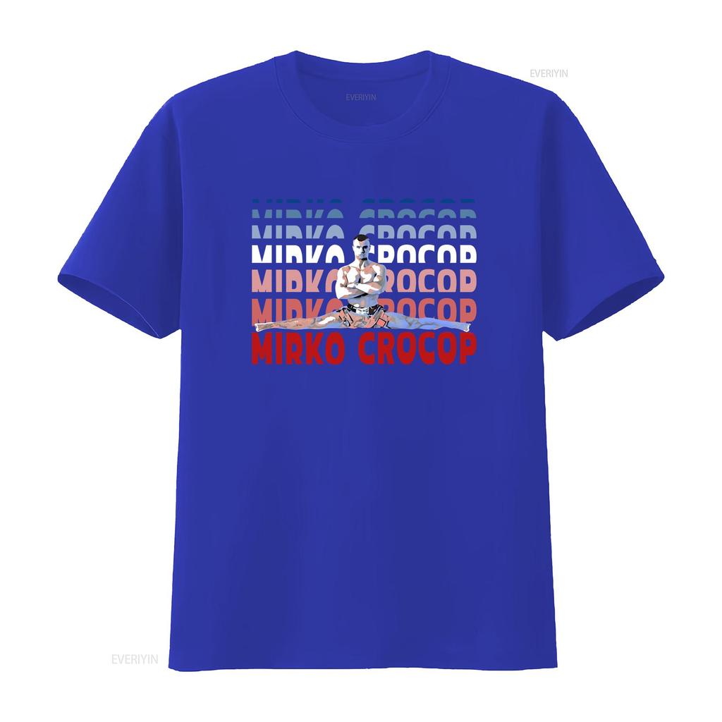 Zvonimir Mirko Crocop Logo Unisexs Black T Shirt Size S 5xl Stylish Design With Iconic Figure Print Vintage Homme