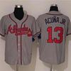 Mens Atlanta Braves 13 Embroidered Baseball Jersey Unisex Sportswear Running Gym Casual Wear