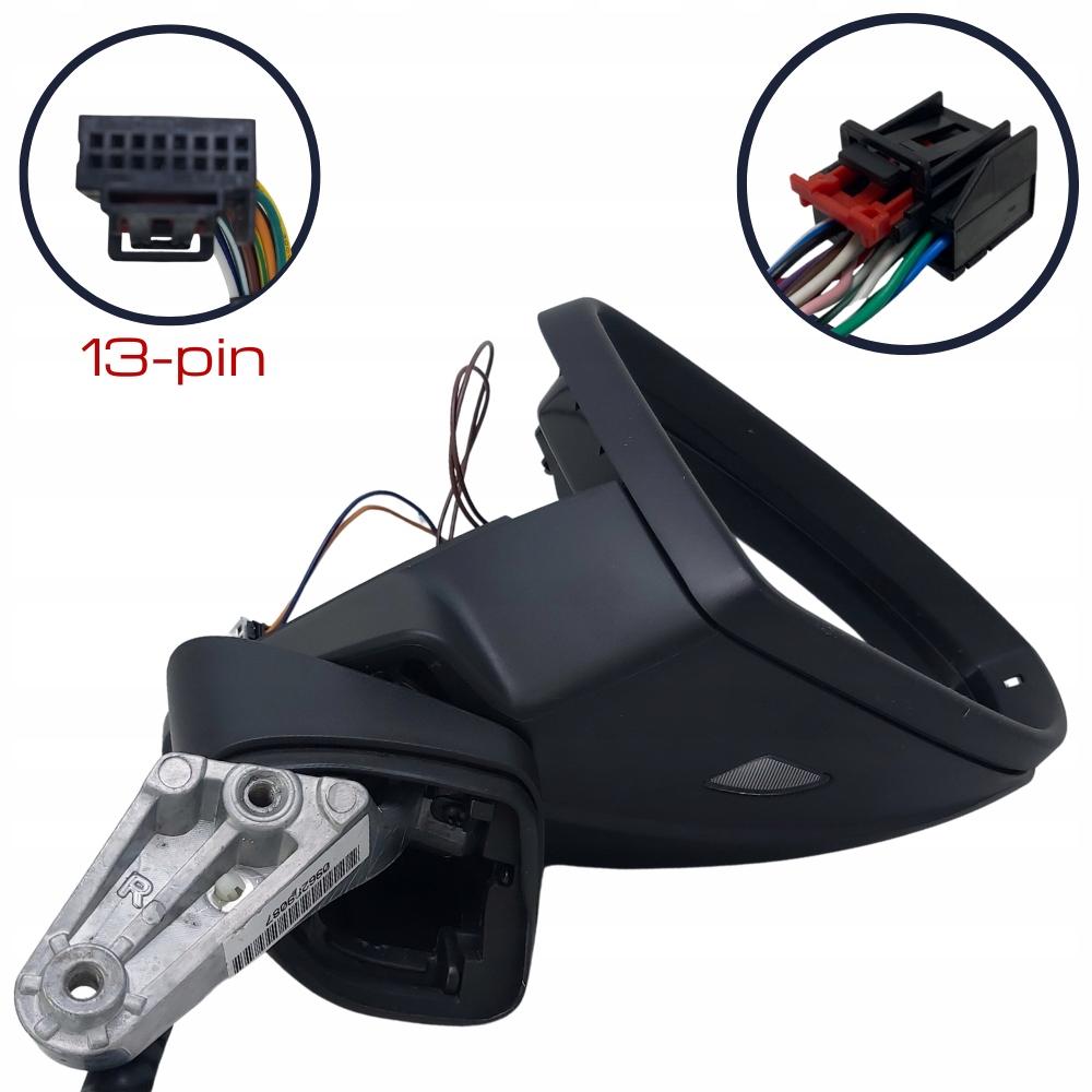 Vw Touran 5T 5T1 Electric Folding Mirror with Memory 13-Pin Right 15/22