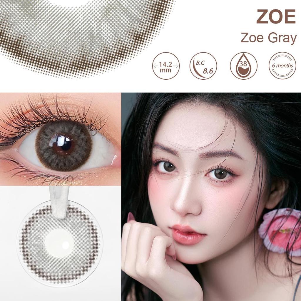 Colored Contact Lense Magister 14.2mm-14.5mm Brown/Gray Natural Contact Lenses 1 Pair Fashion Lenses