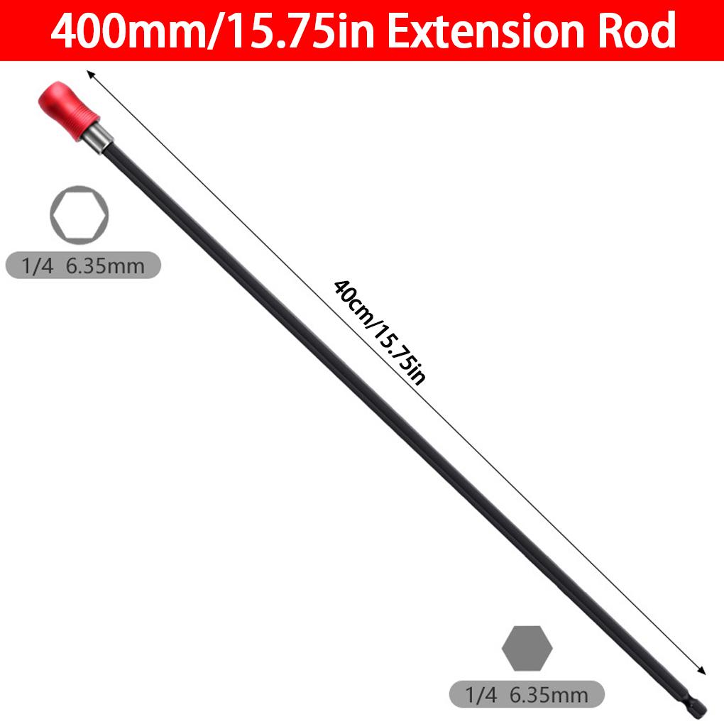 Stainless Steel Bit Extension 14 Inch Magnetic Screwdriver Holder Flexible Drill Bit Extension