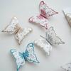 1 Box of 6 Butterfly Christmas Tree Ornaments Glitter Simulation Butterfly Scene Atmosphere Layout Decoration   Christmas Tree Embellishment