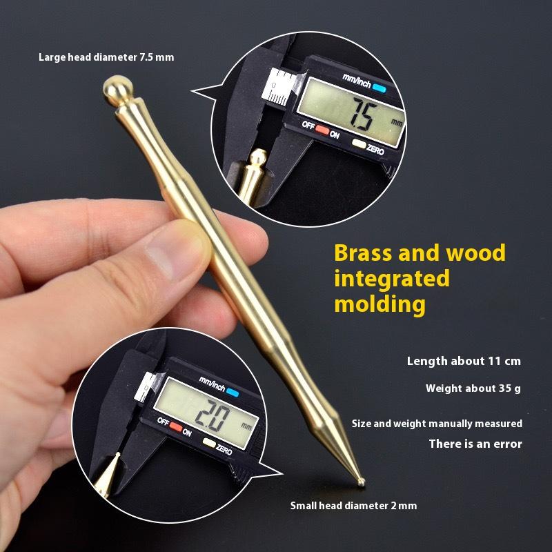 Penna Agopuntura Strumenti Riflessologia Penna Agopressione Acciaio Inossidabile/Ottone Penna Massaggio Riflessologia Punto di Pressione Strumento Massaggiatore Per