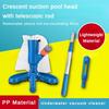Portable Vacuum Jet Suction Head PP Material with Bottom Brush Water Bottom Vacuum Cleaner Swimming Pool Cleaning Half Shaped Suction Head 27*24cm