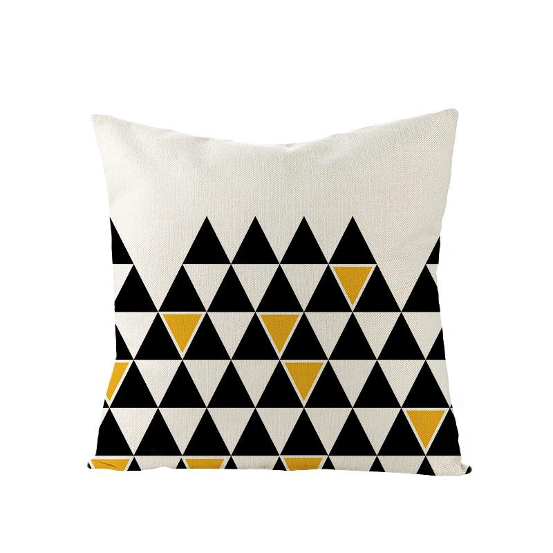Nordische Geometrische Abstrakte Serie Polyester Bedruckter Kissenbezug Sofakissenbezug Heimtextilien