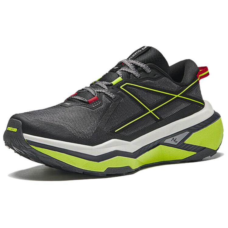 New Anta Falcon Hunting Durable Cushioning Low Top Trail Running Running Shoes Men's Black Green 112445502A-1