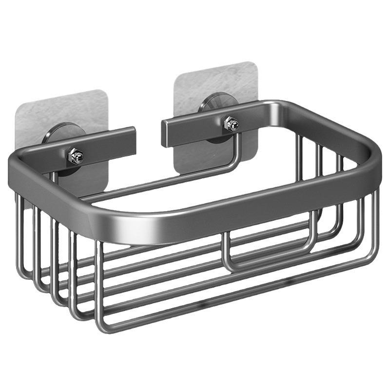 Punch-Free Wall-Mounted Bathroom Toilet Paper Holder - Washroom Roll Tissue Storage Box