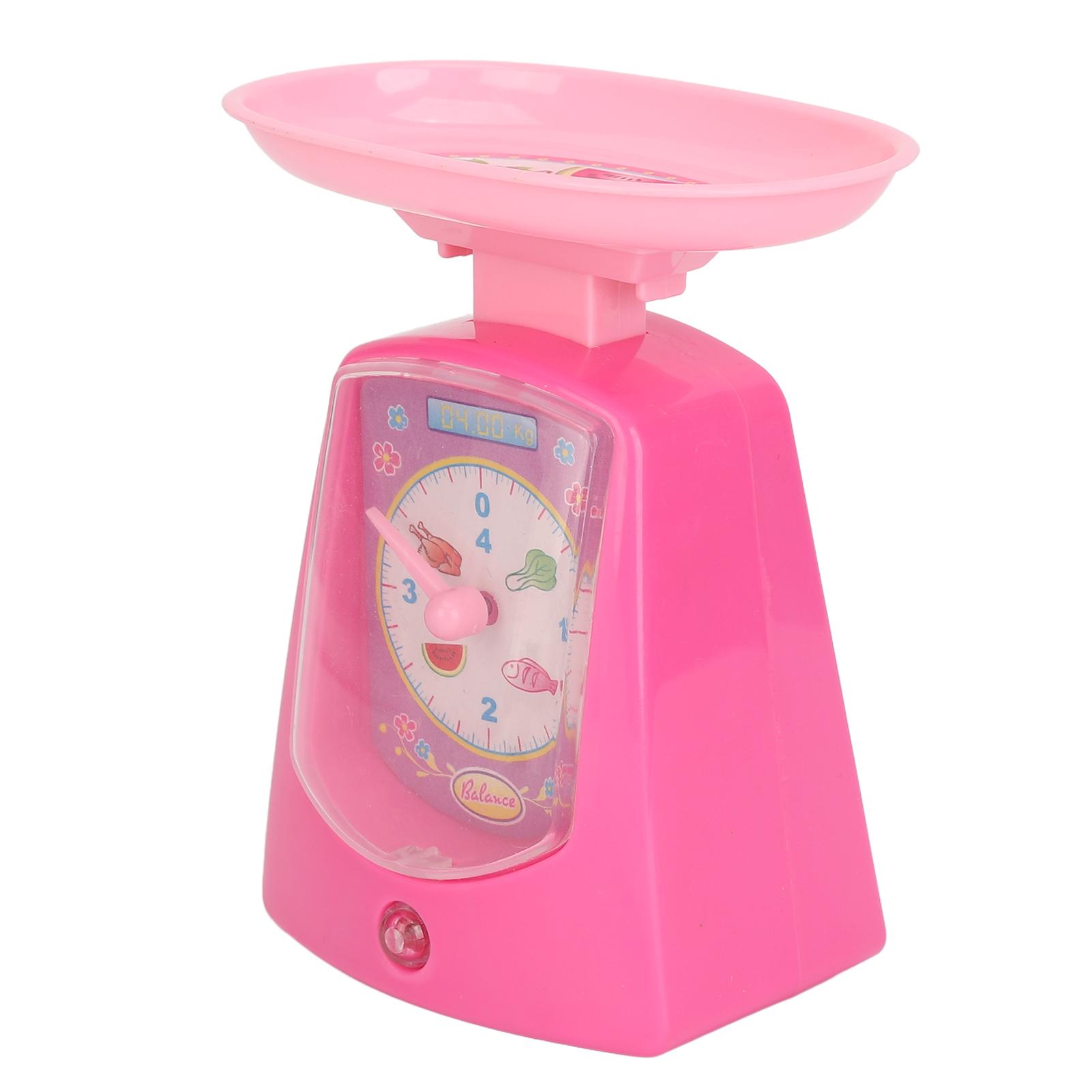 

Детские весы игрушка Высокая симуляция Прозрачный дисплей Электрические весы Обучающая игрушка Розовый
