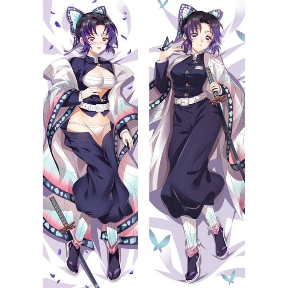 Japonský anime zabiják démonů Agatsuma Zenitsu Dakimakura Kamado Nezuko Pouzdro na polštář Objímání celého těla Kochou Shinobu Potah na polštář