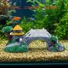 Resin Aquarium Decor Bridge Set Fish Tank Aquascaping Mini Landscape Ornament