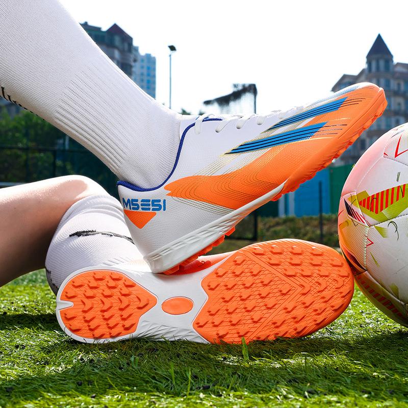 European Cup Football Shoes Boys and Girls Children TF Shredded Nails Spikes Youth Adult Sneakers
