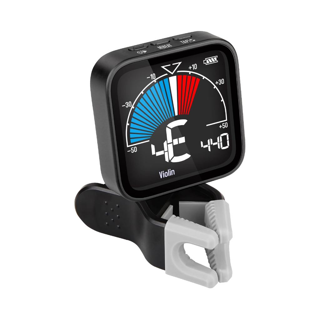 Cherub Rechargeable for Violin Tone Multiple Tuning Compact Ideal for Headless Clip-on Metro-Tuner Violin, 3-in-1 Function Tuner, Metronome,