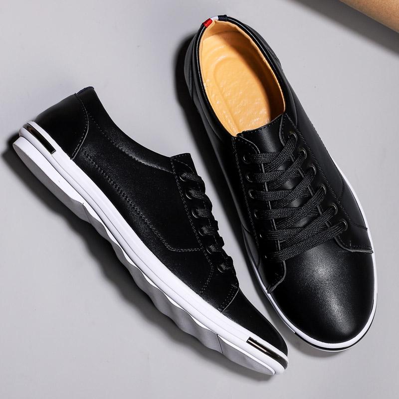 Fashionable men's leather shoes size 2025+48 casual, fashionable, simple, designer breathable classic tight fitting sports shoes
